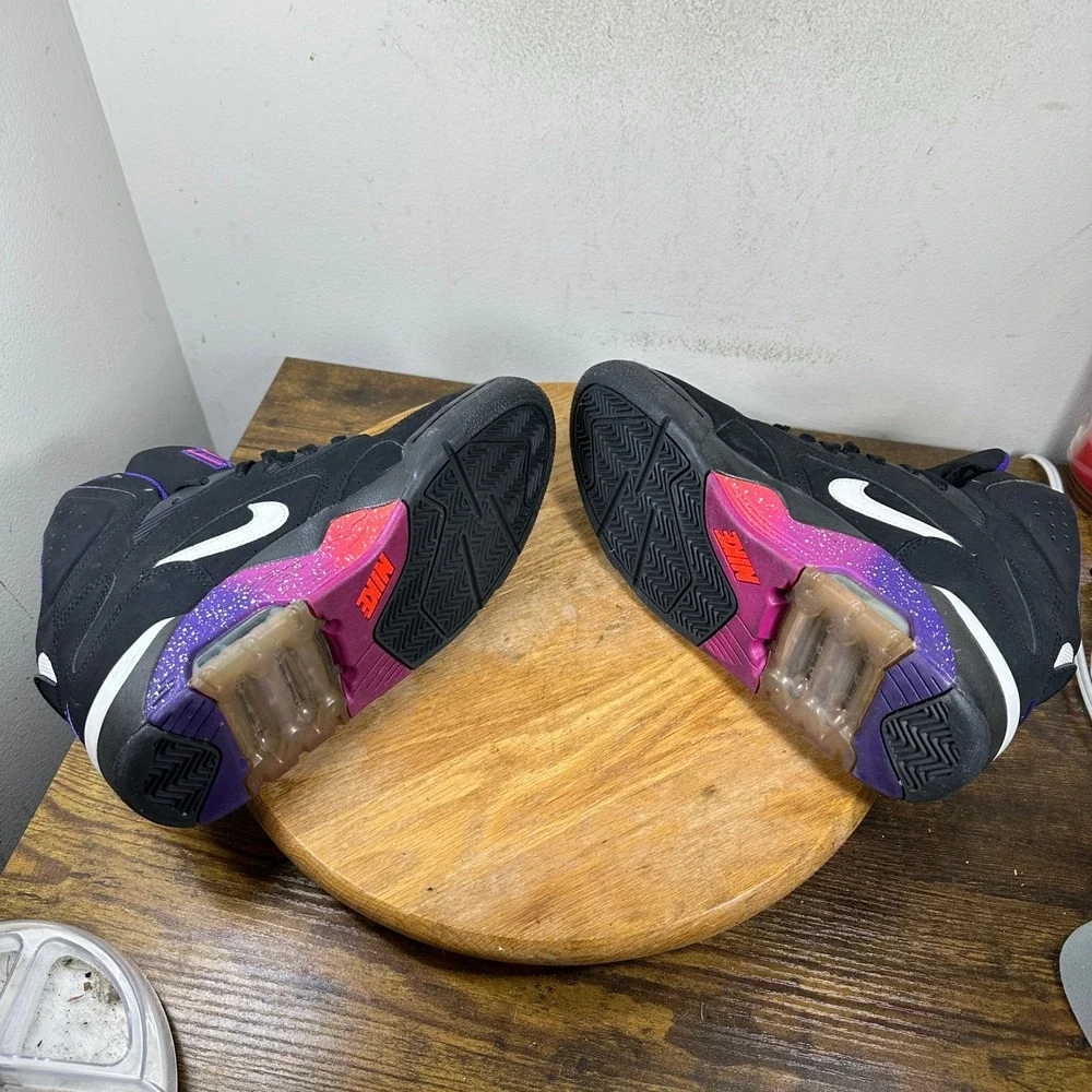 Nike Air Force 180 High Black Court Purple Rave Pink 537330-017 Mens 7.5 Sneaker